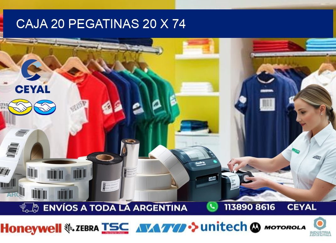 CAJA 20 PEGATINAS 20 x 74