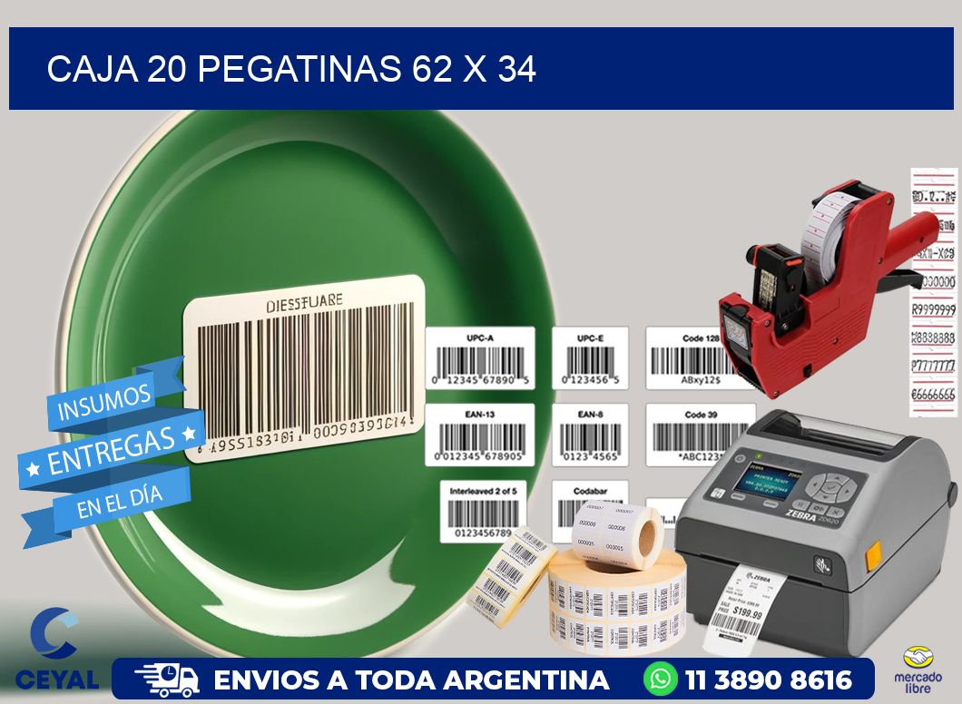 CAJA 20 PEGATINAS 62 x 34