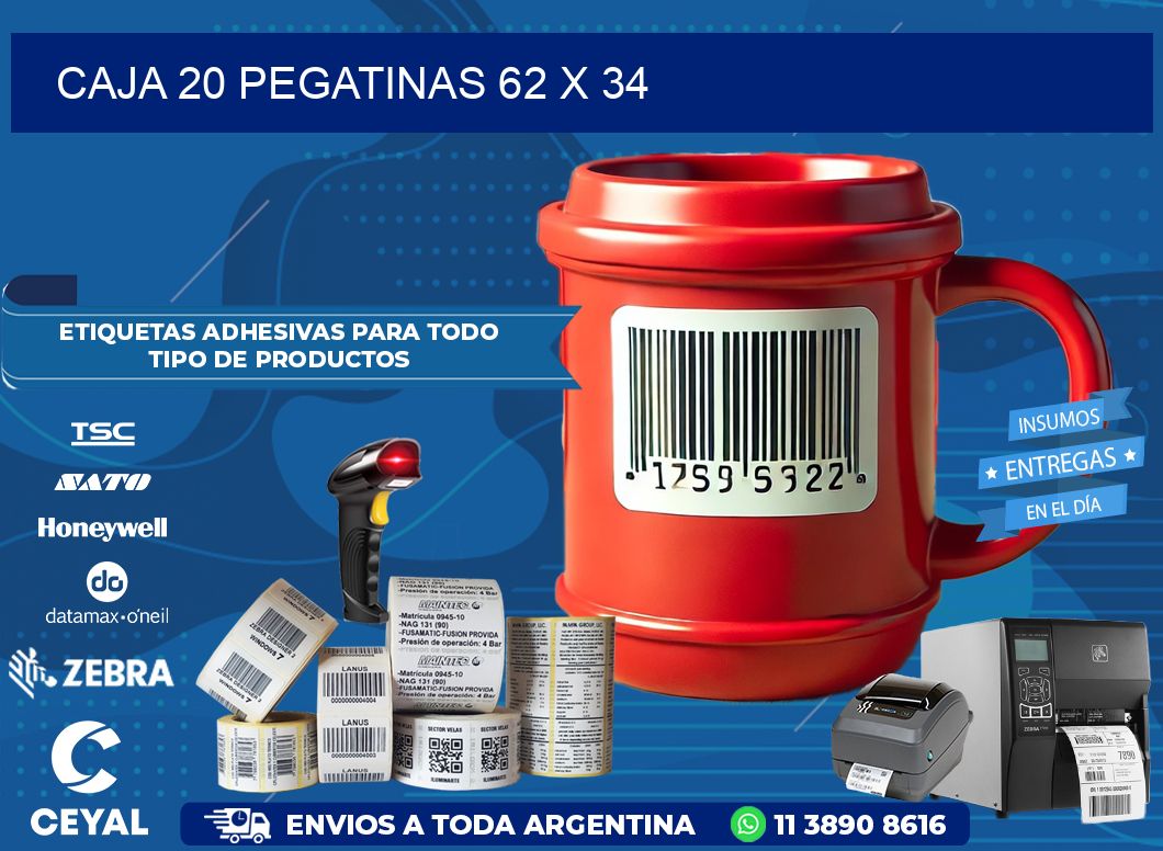 CAJA 20 PEGATINAS 62 x 34
