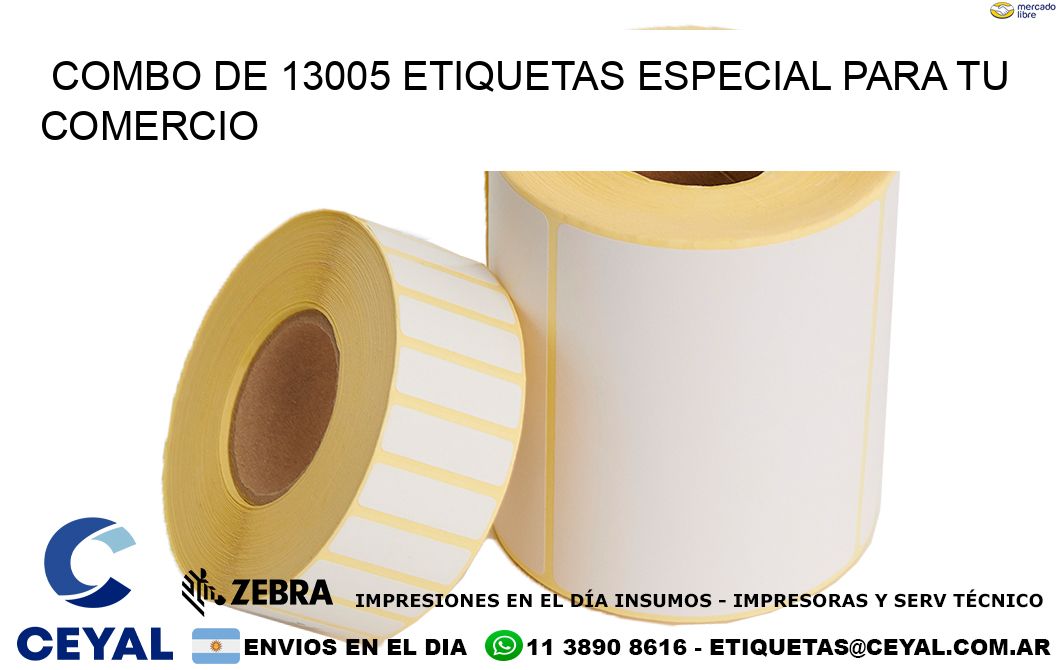 Combo de 13005 etiquetas especial para tu comercio