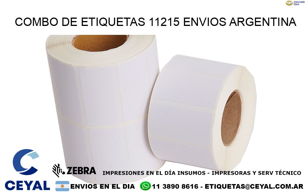Combo de etiquetas 11215 ENVIOS ARGENTINA