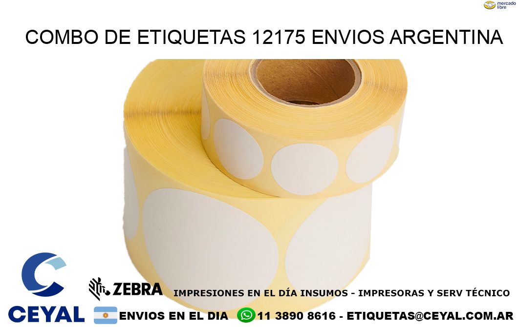 Combo de etiquetas 12175 ENVIOS ARGENTINA