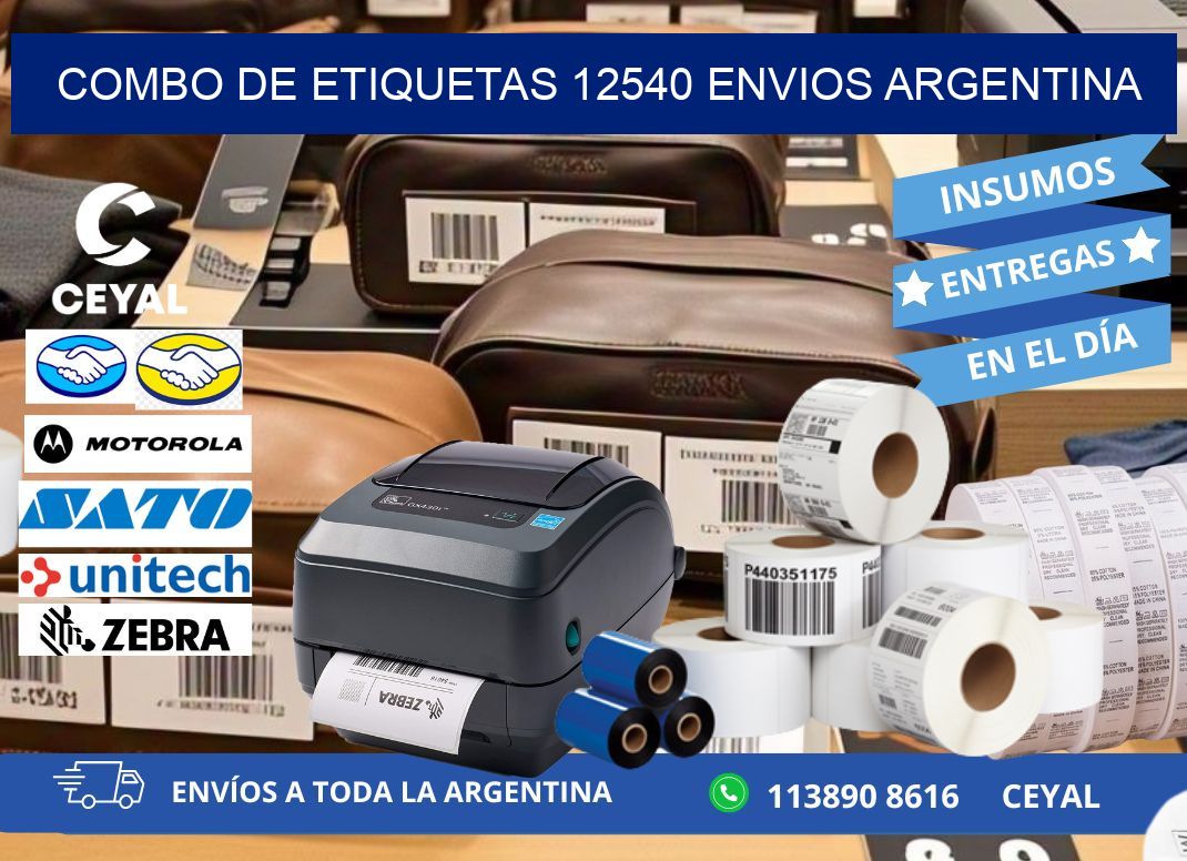 Combo de etiquetas 12540 ENVIOS ARGENTINA
