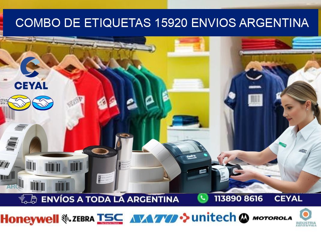 Combo de etiquetas 15920 ENVIOS ARGENTINA