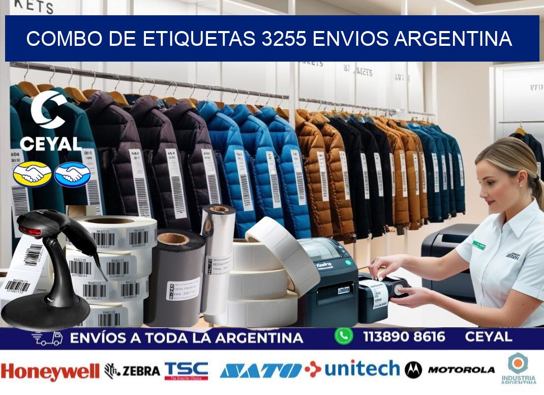Combo de etiquetas 3255 ENVIOS ARGENTINA