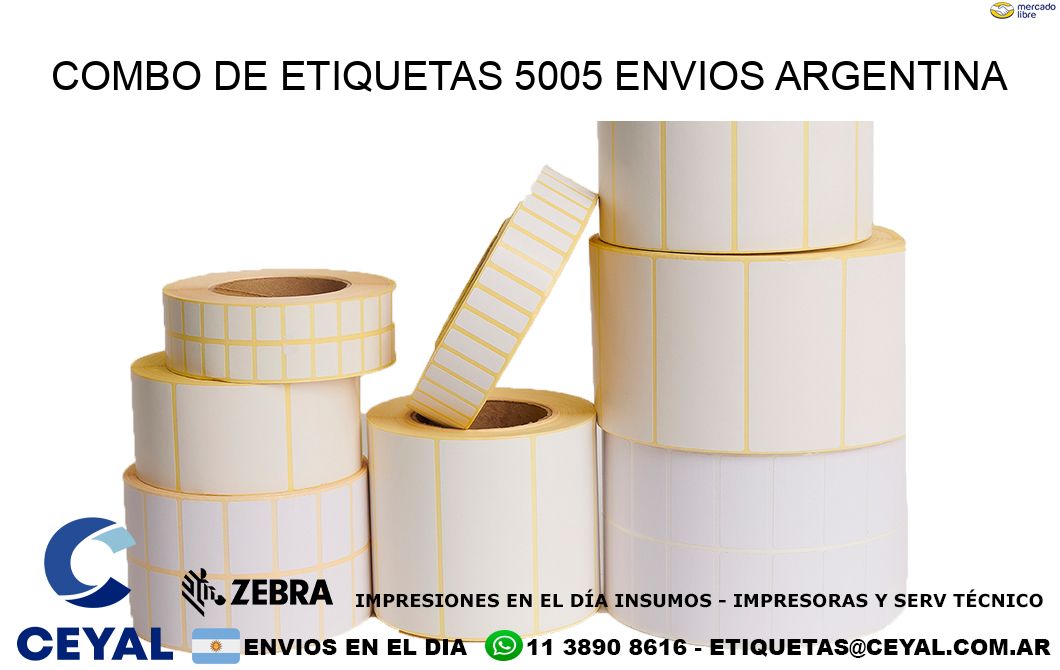 Combo de etiquetas 5005 ENVIOS ARGENTINA