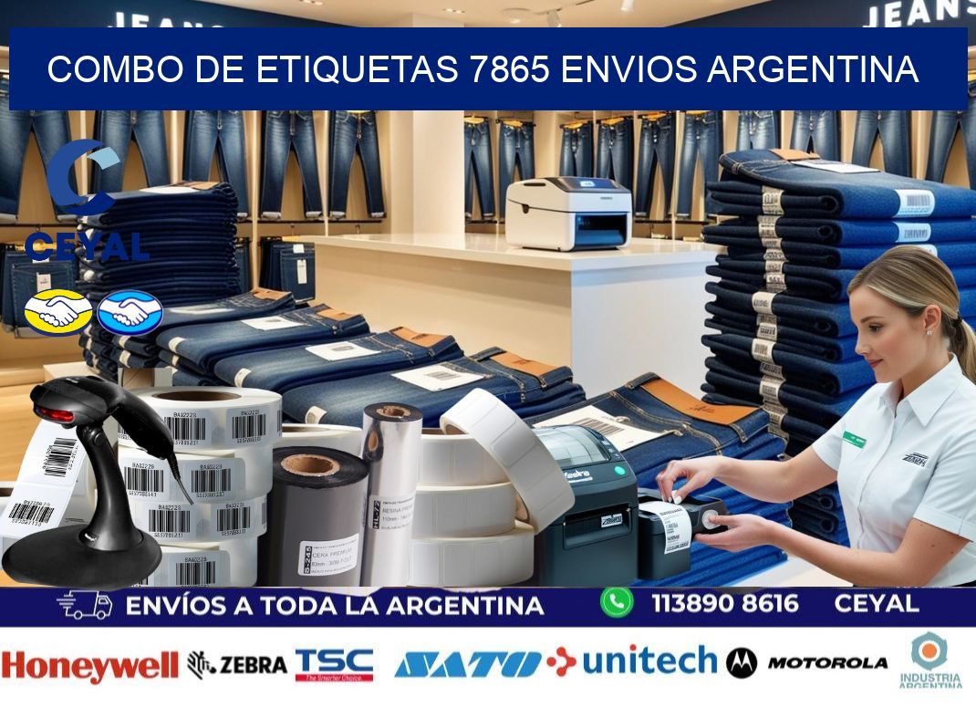 Combo de etiquetas 7865 ENVIOS ARGENTINA