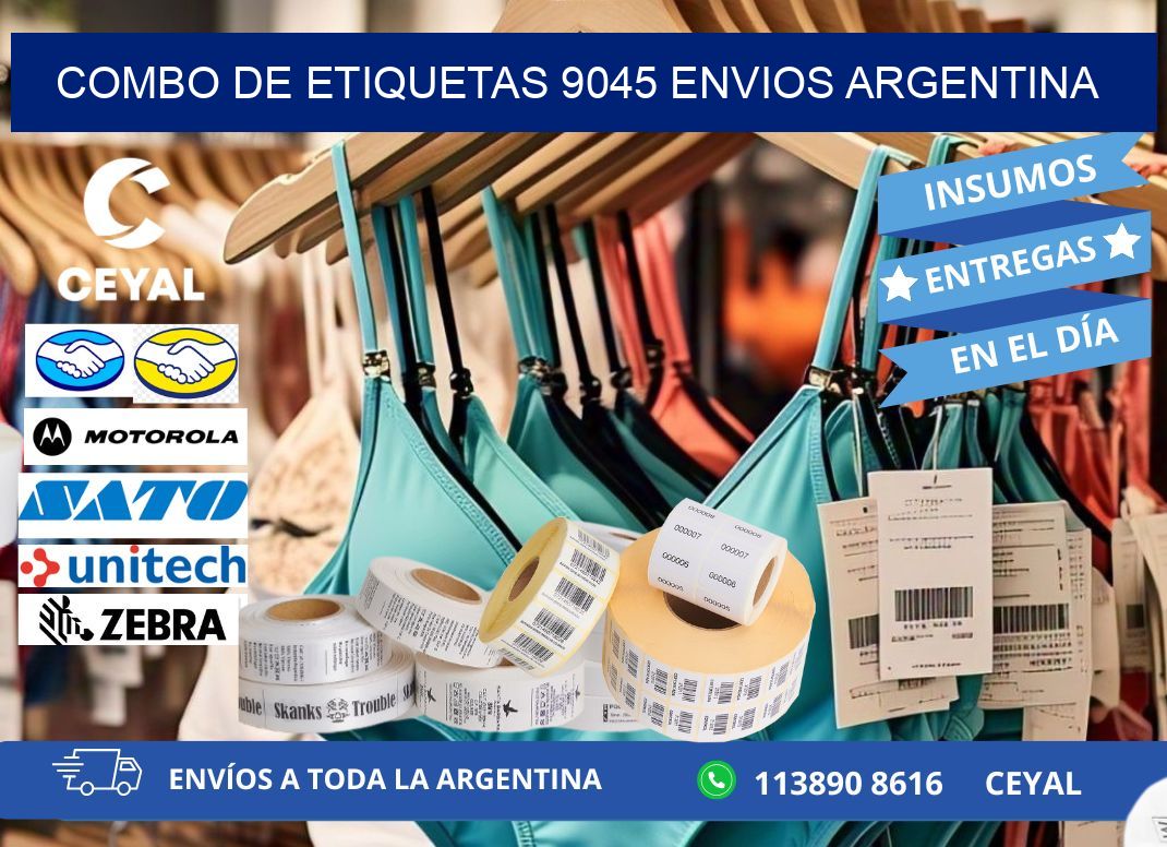 Combo de etiquetas 9045 ENVIOS ARGENTINA