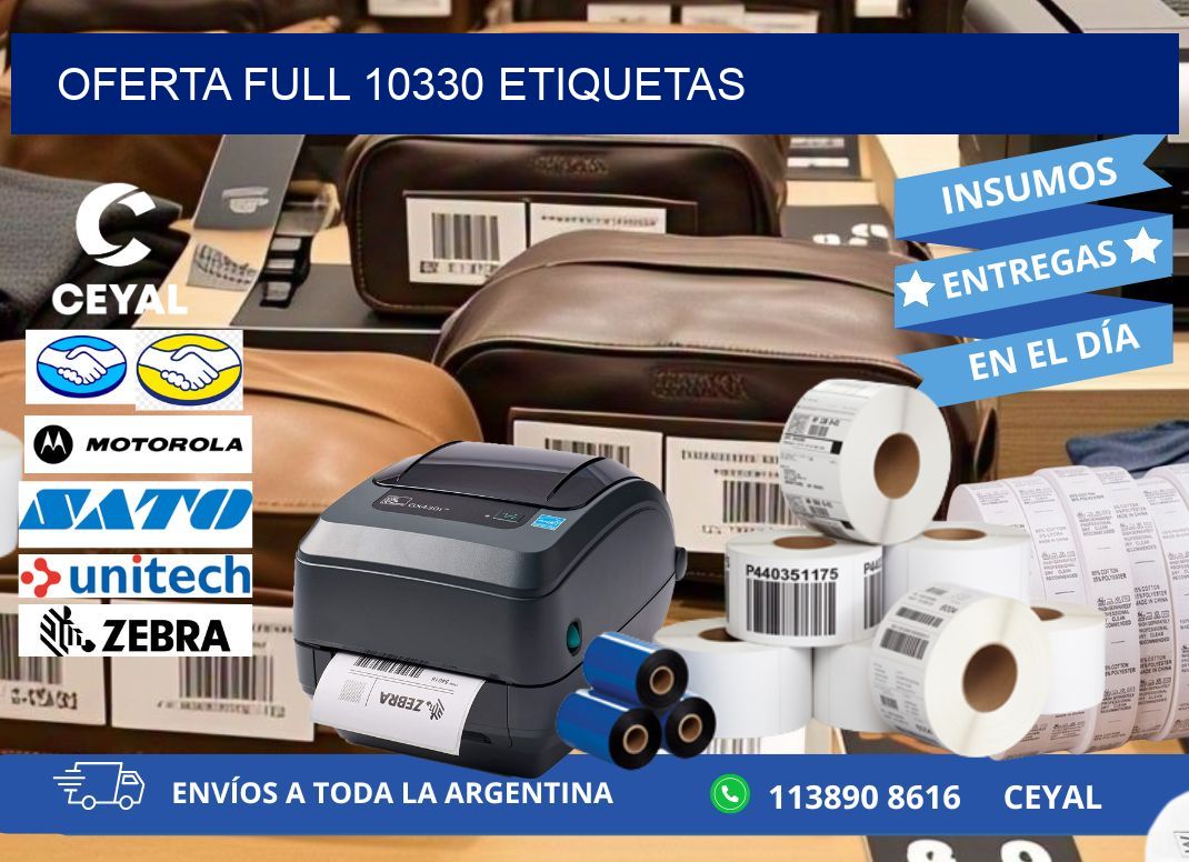Oferta full 10330 etiquetas
