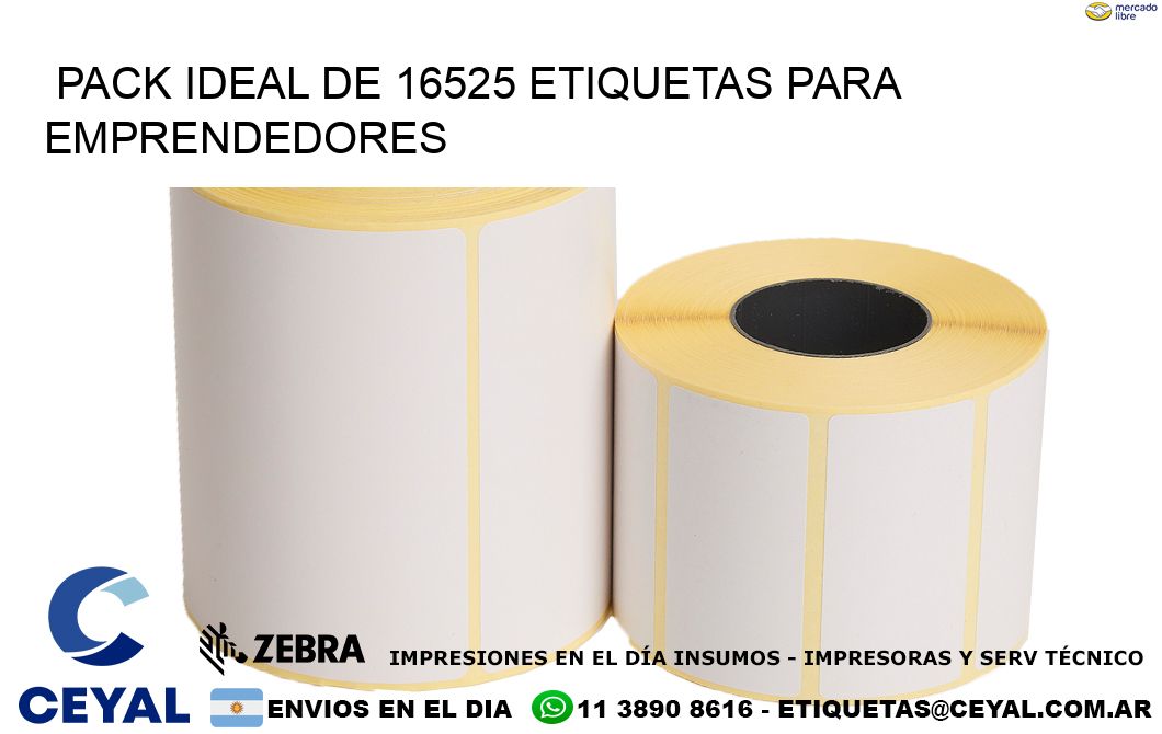 Pack ideal de 16525 etiquetas para emprendedores