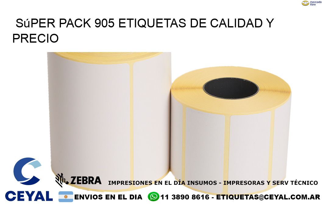 Súper pack 905 etiquetas de calidad y precio
