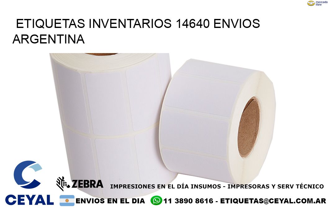 etiquetas inventarios 14640 ENVIOS ARGENTINA