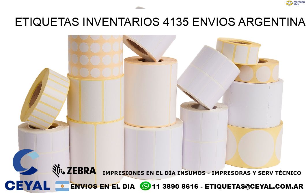 etiquetas inventarios 4135 ENVIOS ARGENTINA