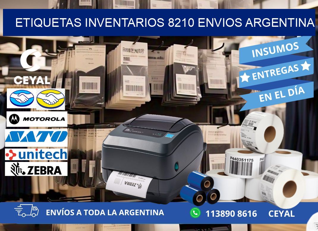etiquetas inventarios 8210 ENVIOS ARGENTINA