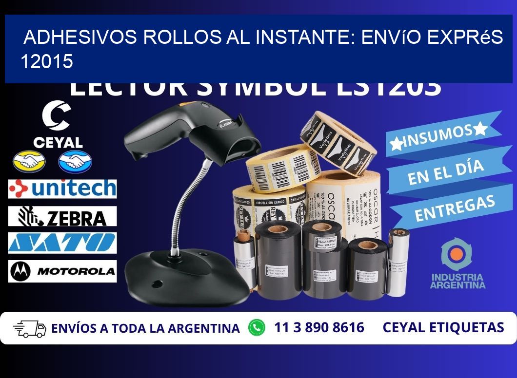 Adhesivos rollos al Instante: Envío Exprés 12015
