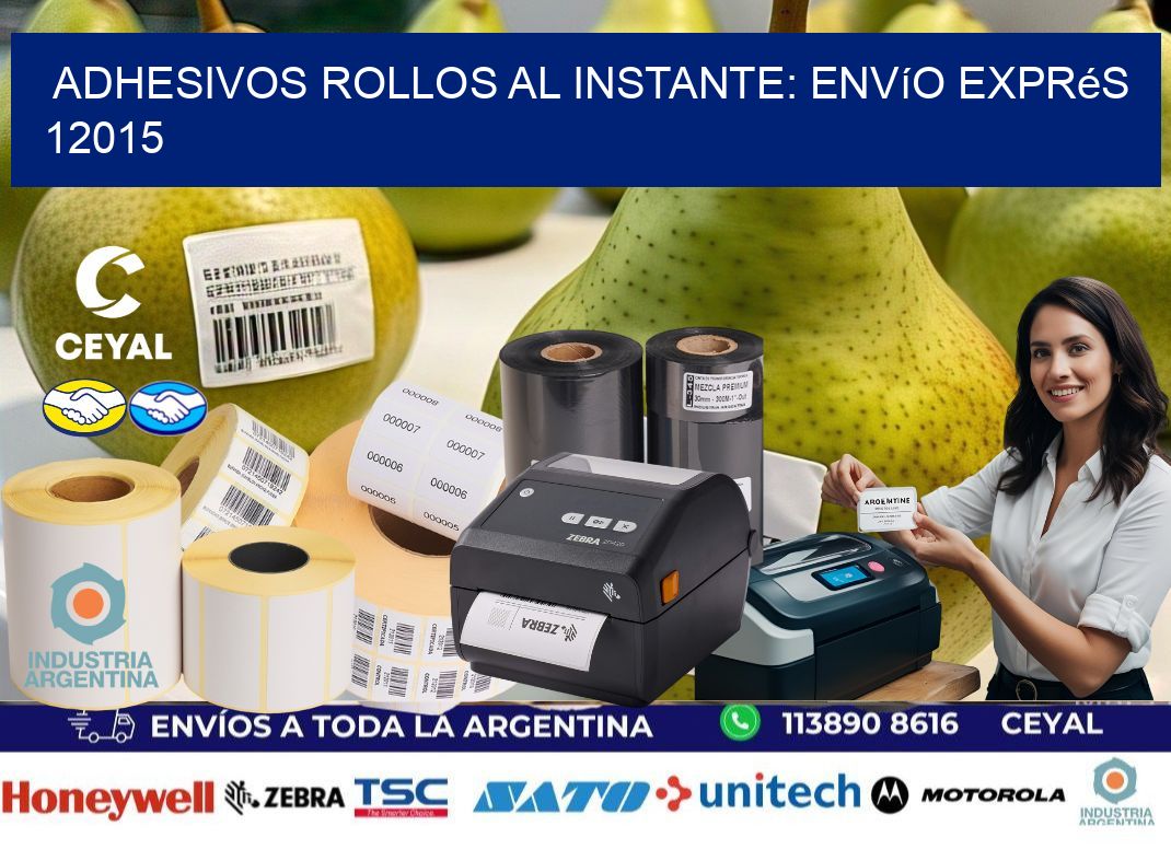 Adhesivos rollos al Instante: Envío Exprés 12015