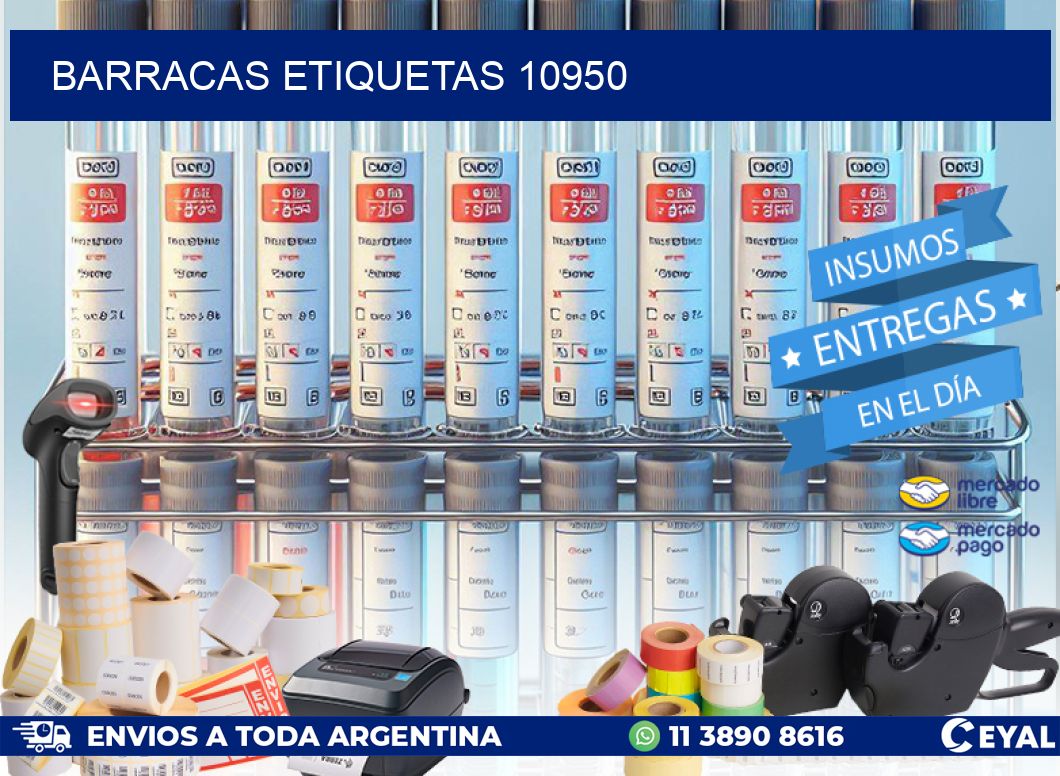 Barracas etiquetas 10950