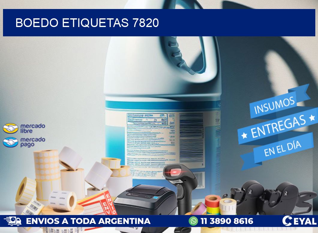 Boedo etiquetas 7820