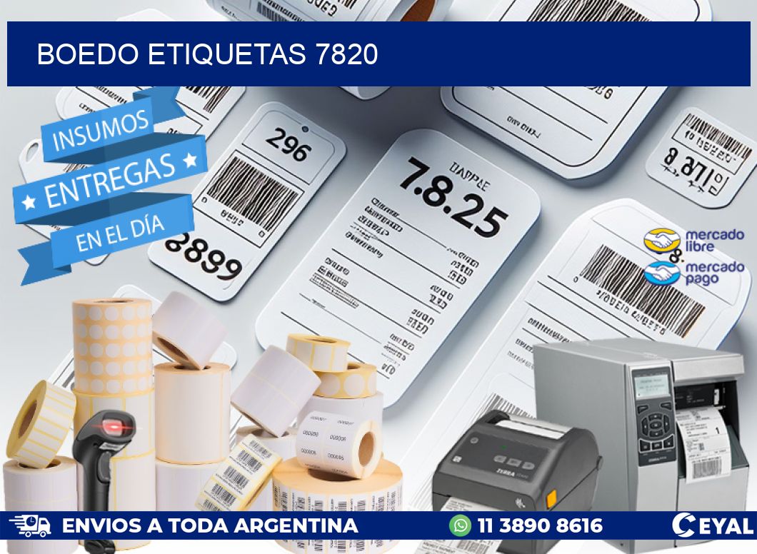 Boedo etiquetas 7820
