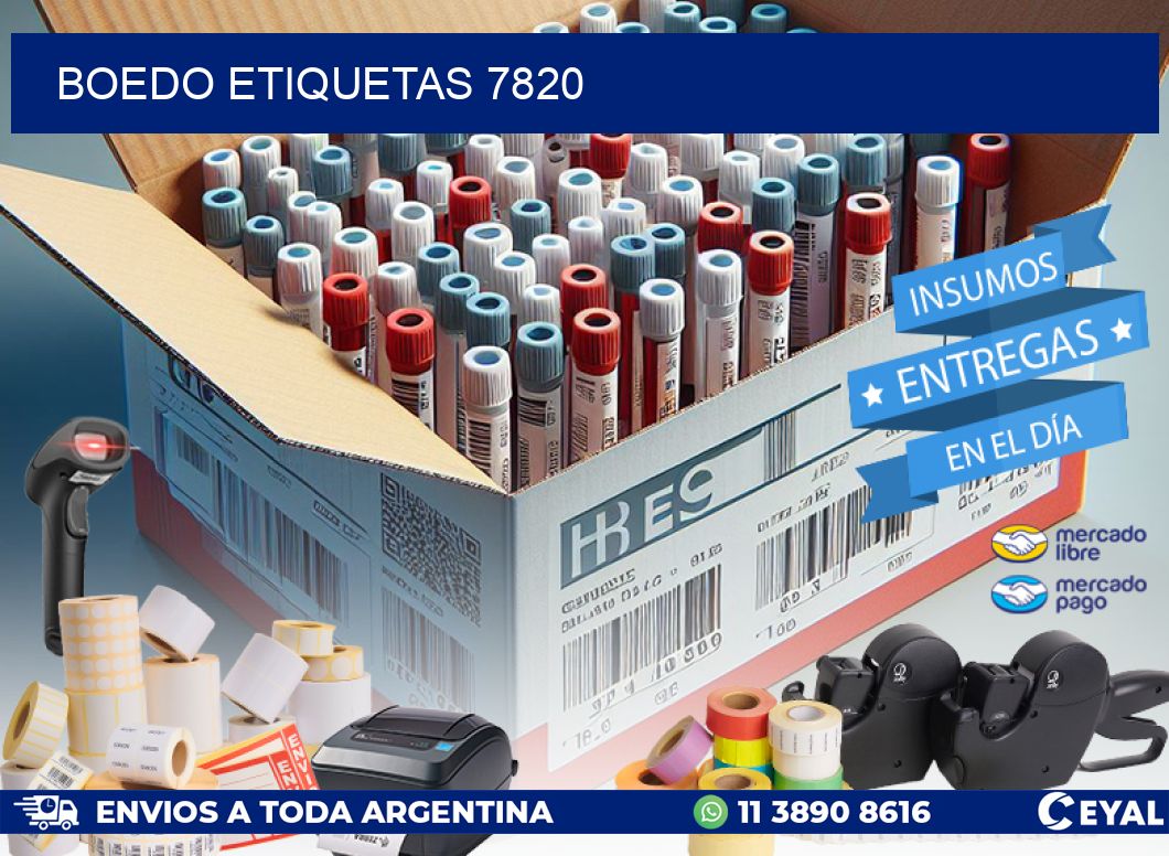 Boedo etiquetas 7820