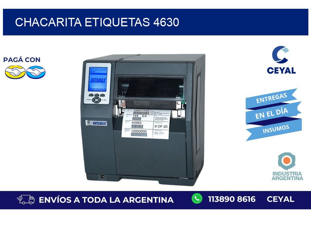Chacarita etiquetas 4630