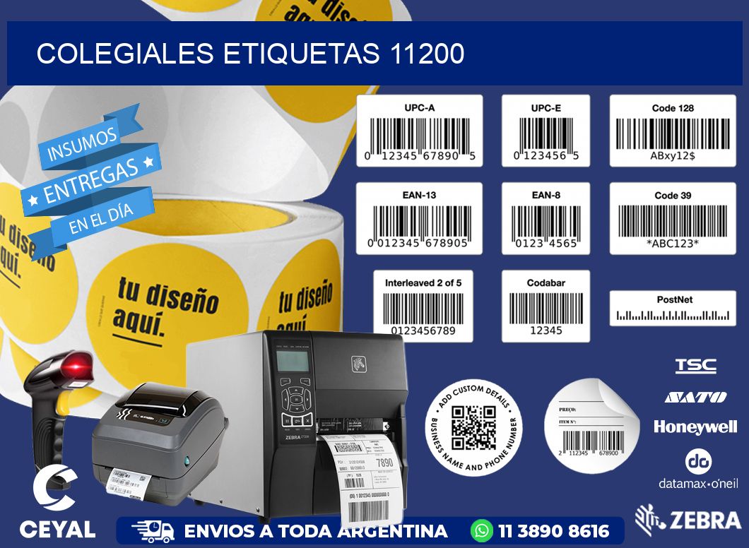 Colegiales etiquetas 11200