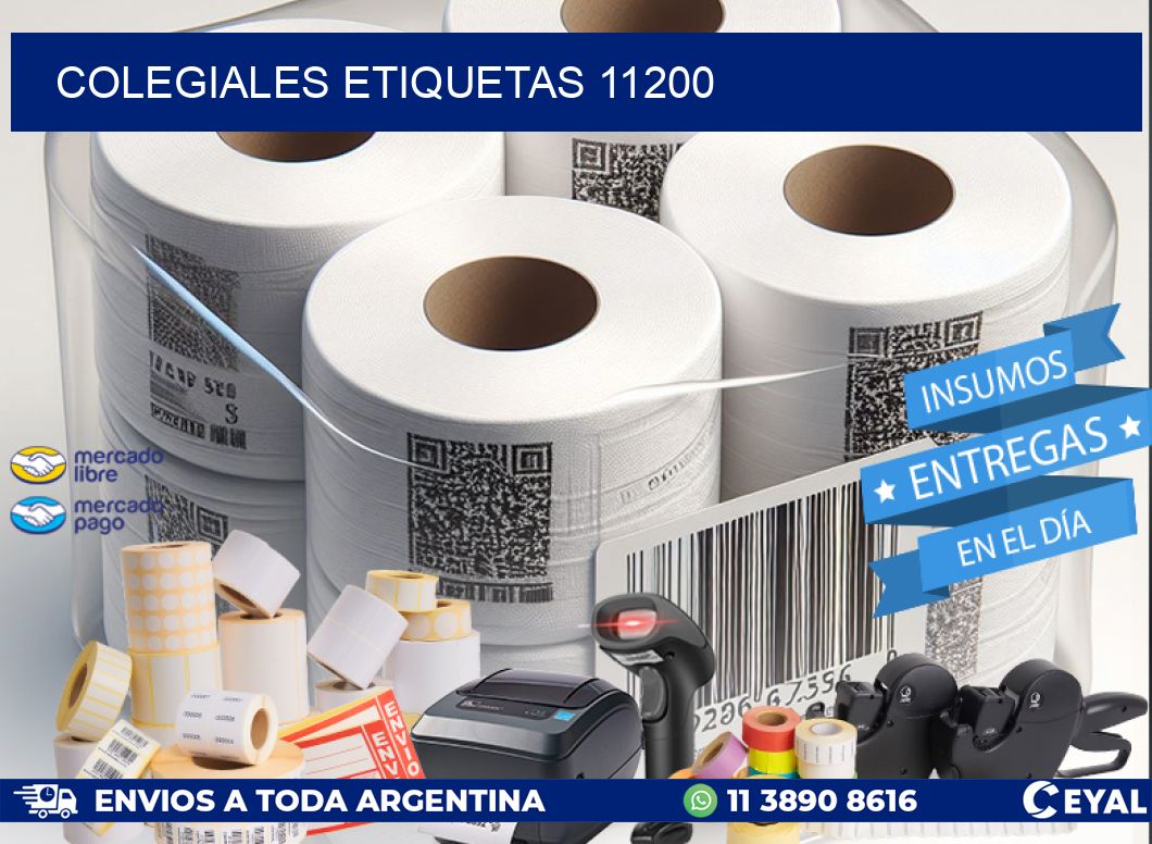 Colegiales etiquetas 11200