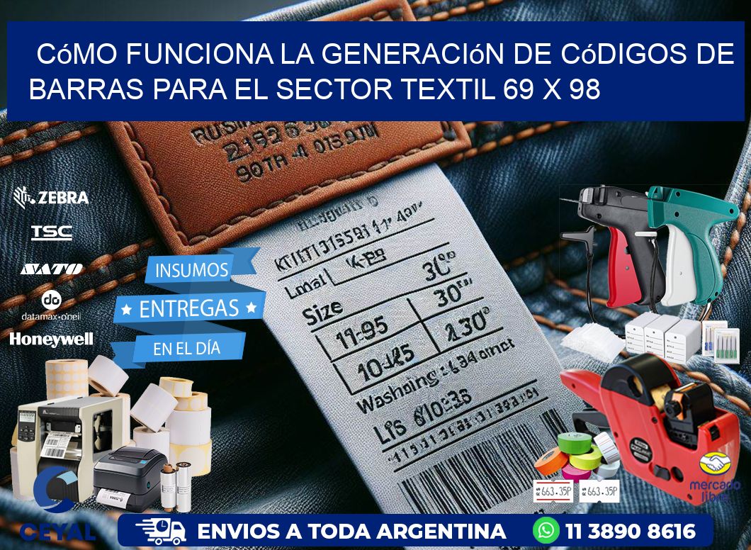 Cómo Funciona la Generación de Códigos de Barras para el Sector Textil 69 x 98