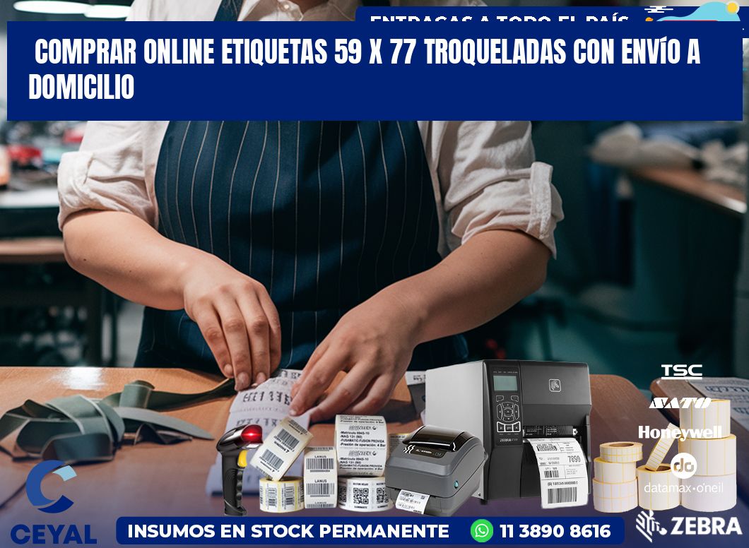 Comprar online etiquetas 59 x 77 troqueladas con envío a domicilio