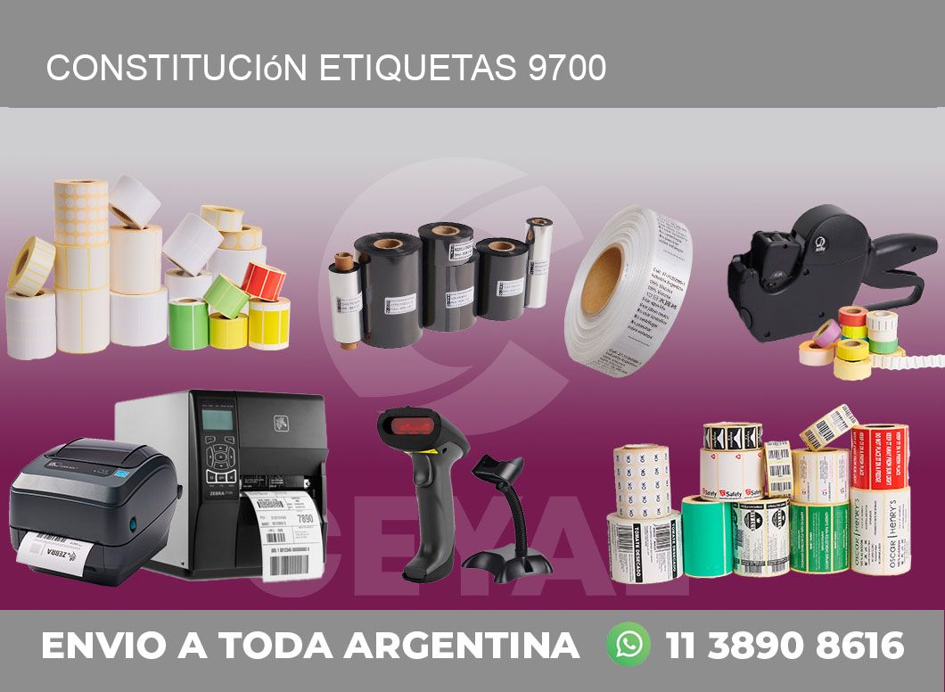 Constitución etiquetas 9700