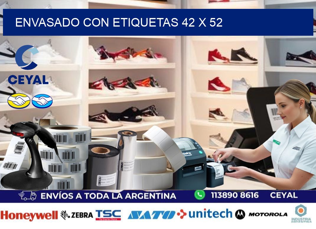 Envasado con etiquetas 42 x 52