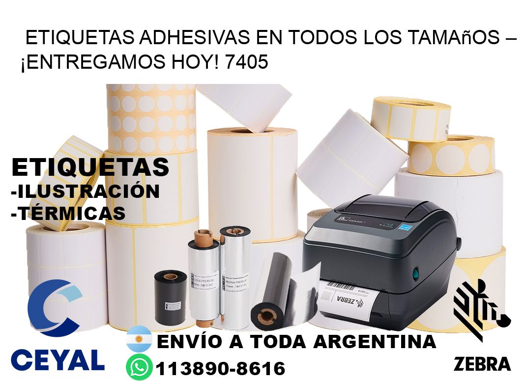 Etiquetas Adhesivas en Todos los Tamaños – ¡Entregamos Hoy! 7405