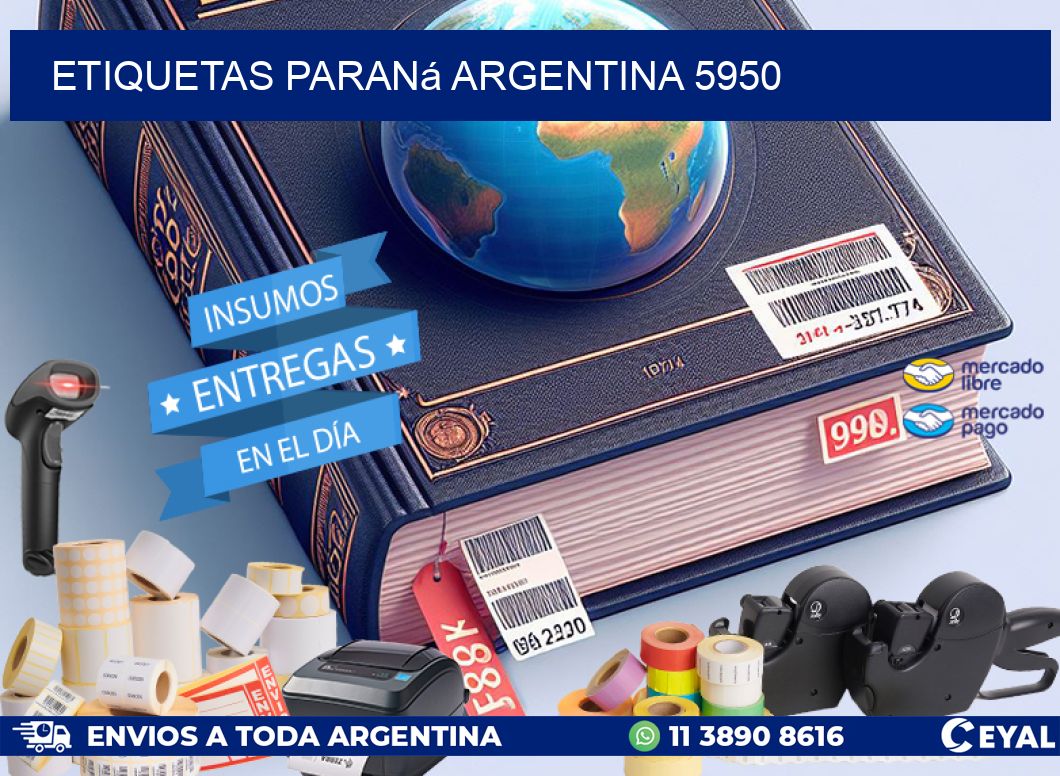 Etiquetas Paraná Argentina 5950