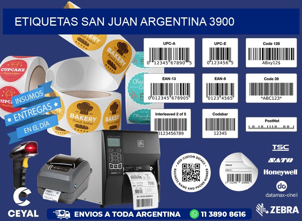 Etiquetas San Juan Argentina 3900