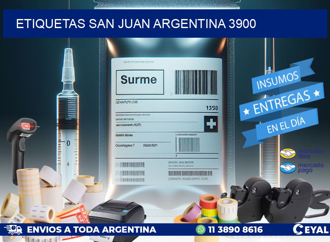 Etiquetas San Juan Argentina 3900