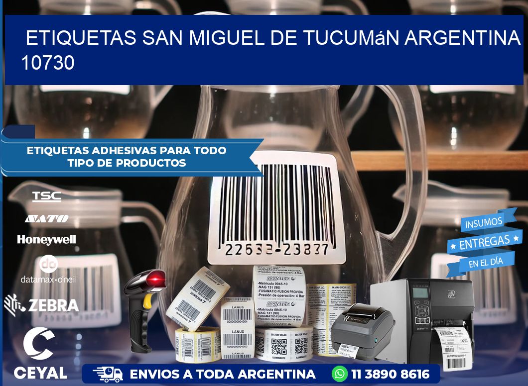 Etiquetas San Miguel de Tucumán Argentina 10730