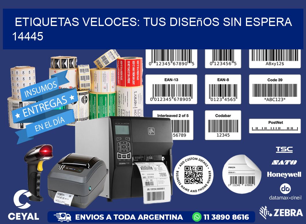 Etiquetas Veloces: Tus Diseños sin Espera 14445