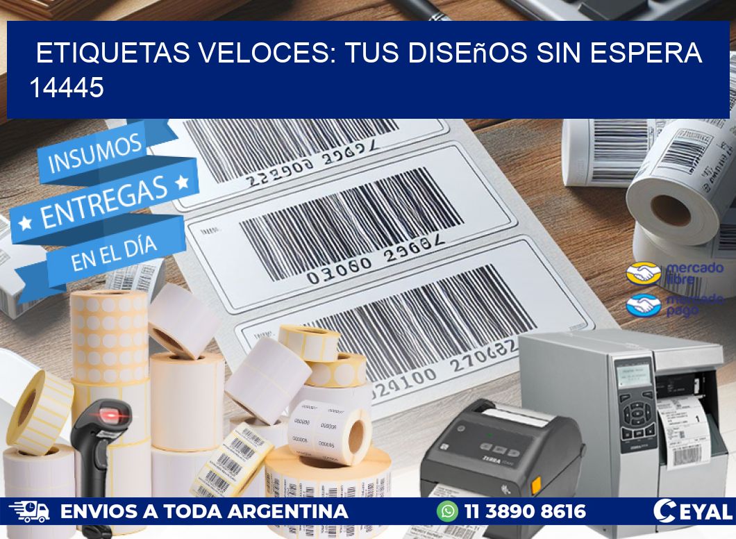 Etiquetas Veloces: Tus Diseños sin Espera 14445
