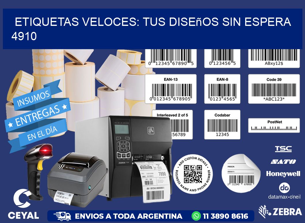 Etiquetas Veloces: Tus Diseños sin Espera 4910