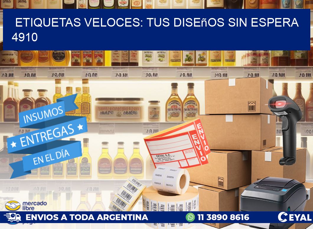 Etiquetas Veloces: Tus Diseños sin Espera 4910