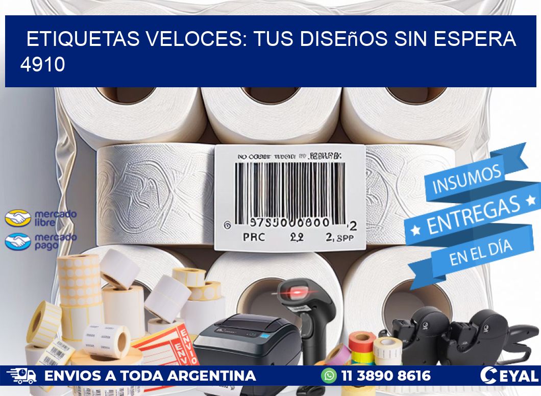 Etiquetas Veloces: Tus Diseños sin Espera 4910