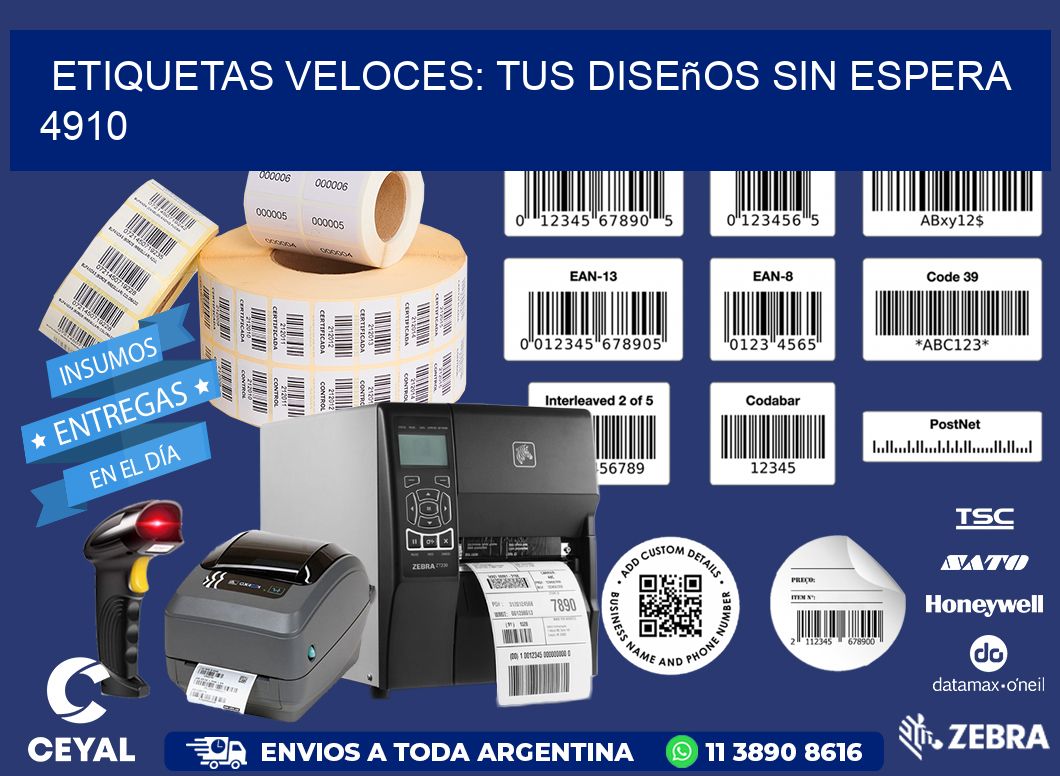 Etiquetas Veloces: Tus Diseños sin Espera 4910