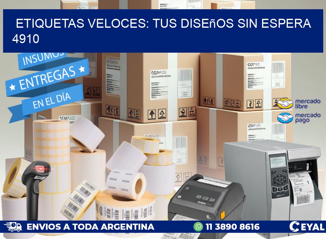 Etiquetas Veloces: Tus Diseños sin Espera 4910