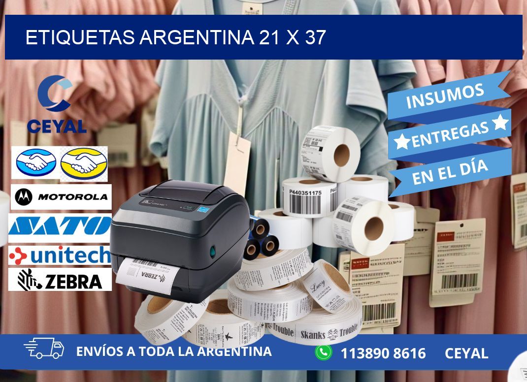 Etiquetas argentina 21 x 37
