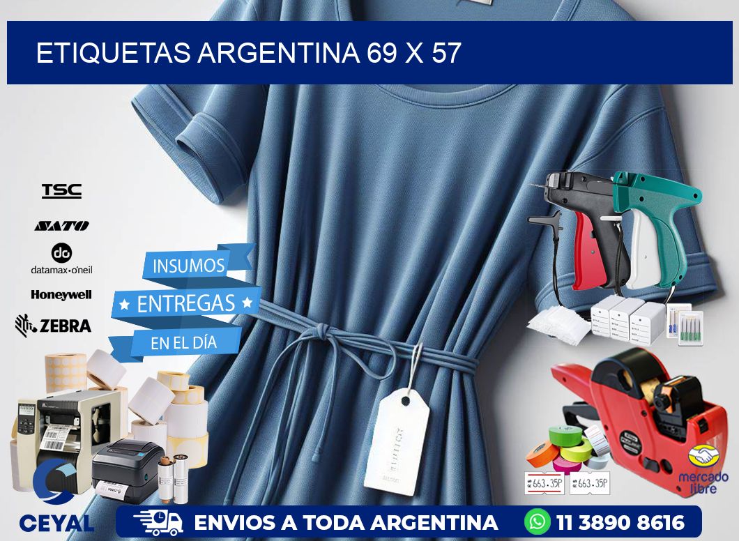 Etiquetas argentina 69 x 57