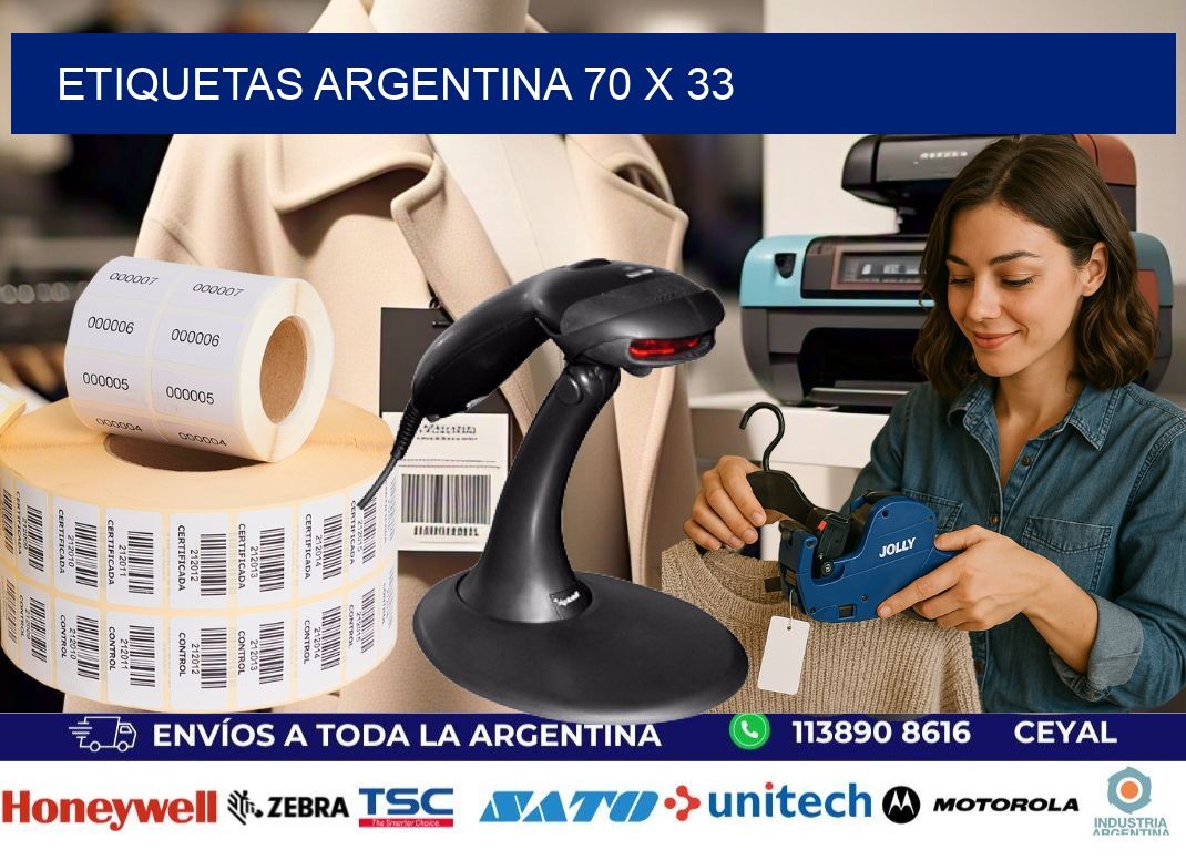 Etiquetas argentina 70 x 33