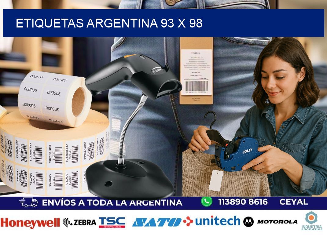 Etiquetas argentina 93 x 98