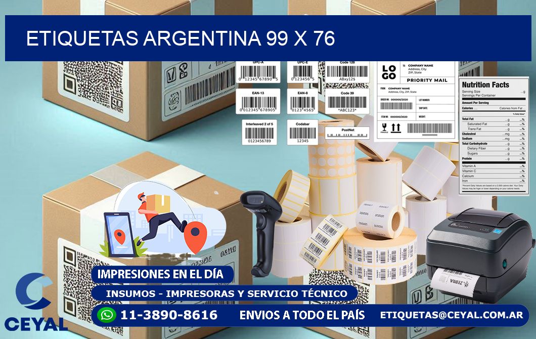 Etiquetas argentina 99 x 76