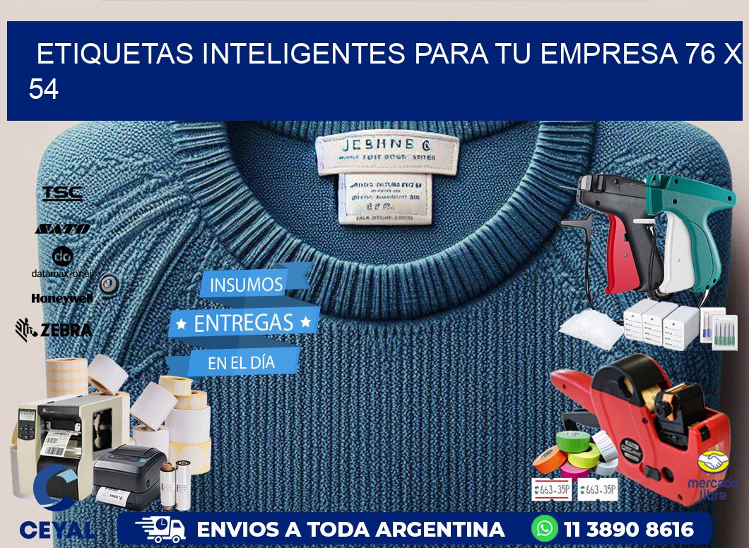 Etiquetas inteligentes para tu empresa 76 x 54