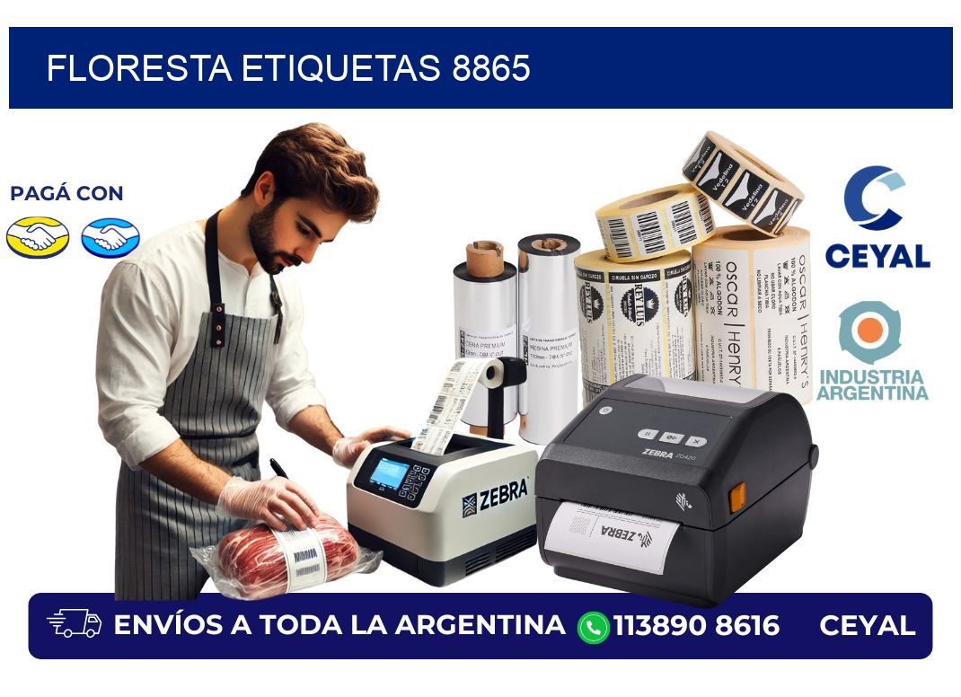Floresta etiquetas 8865